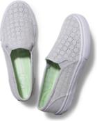 Keds Double Decker Perf Gray, Size 5m Women Inchess Shoes