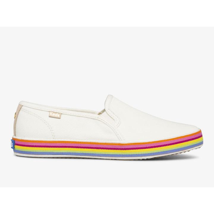 Keds X Kate Spade New York Double Decker Twill Snow White, Size 9m Women Inchess Shoes