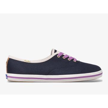 Keds X Kate Spade New York Champion Canvas Navy, Size 6.5m Women Inchess Shoes