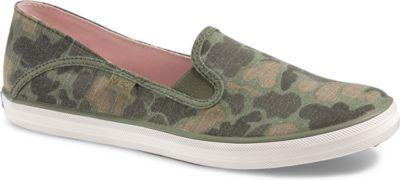 Keds Crashback Camo Ripstop Green, Size 6m Women Inchess Shoes