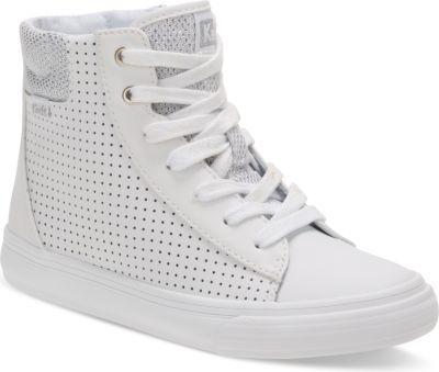 Keds Double Up High Top Sneaker White Perf Leather, Size M Keds Shoes