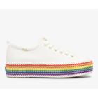 Keds Triple Up Jute Feat. Organic Cotton White Multi, Size 9m Women Inchess Shoes