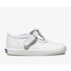 Keds Champion Toe Cap T-strap White Leather, Size 2m Keds Shoes
