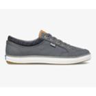 Keds Center Waxed Canvas Charcoal, Size 6m Women Inchess Shoes