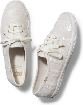 Keds Kate Spade New York Champion Sequin Stripe Natural