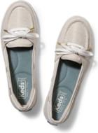 Keds Glimmer Lurex Canvas Natural Gold, Size 5m Women Inchess Shoes