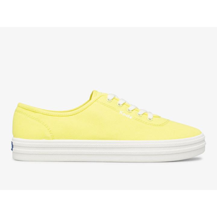 Keds Breezie Canvas Neon Neon Yellow, Size 10m Women Inchess Shoes