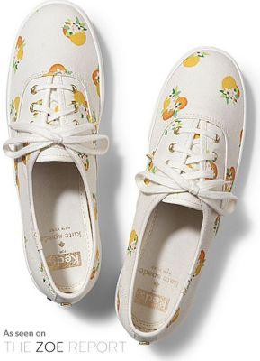 Keds X Kate Spade New York Champion Orange Blossom, Size 7m Women Inchess Shoes
