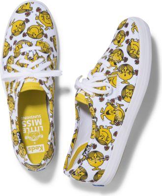 Keds X Little Miss Sunshine Champion Yellow Multi, Size 5m Women Inchess Shoes
