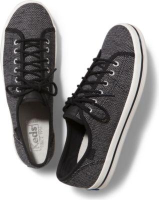 Keds Kickstart Salt & Pepper Black, Size 5m Women Inchess Shoes