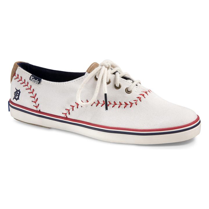 Keds Champion Mlb Pennant Detroit Tigers, Size 6.5m Women Inchess Shoes