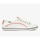 Keds Kickstart Pennant Off White Canvas, Size 7m Women Inchess Shoes
