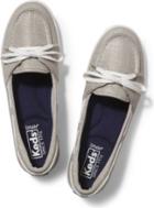Keds Glimmer Linen Natural Silver, Size 5m Women Inchess Shoes