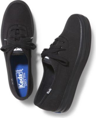 Keds Triple Black Black, Size 5m Women Inchess Shoes