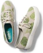 Keds Triple Tropical Fern Natural, Size 5.5m Women Inchess Shoes