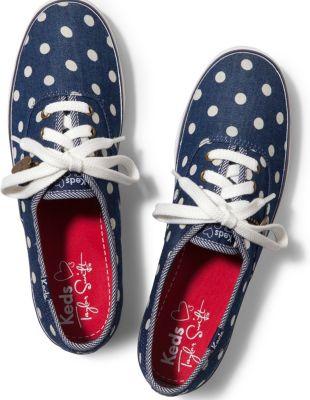 Keds Taylor Swift Inchess Champion Dot Dotdkdenim, Size 5.5m Women Inchess Shoes
