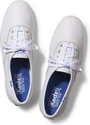 Keds Champion Originals Leather White, Size 5w Women Inchess Shoes
