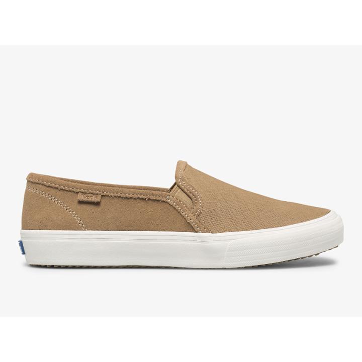 Keds Double Decker Suede Taupe, Size 6m Women Inchess Shoes