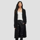 Kenneth Cole New York Boucle Sweater Coat - Black