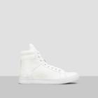 Kenneth Cole New York Double Header Glossy Leather Sneaker - White