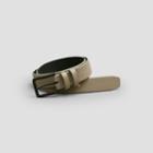 Kenneth Cole New York Perforated Faux Leather Belt - Taupe