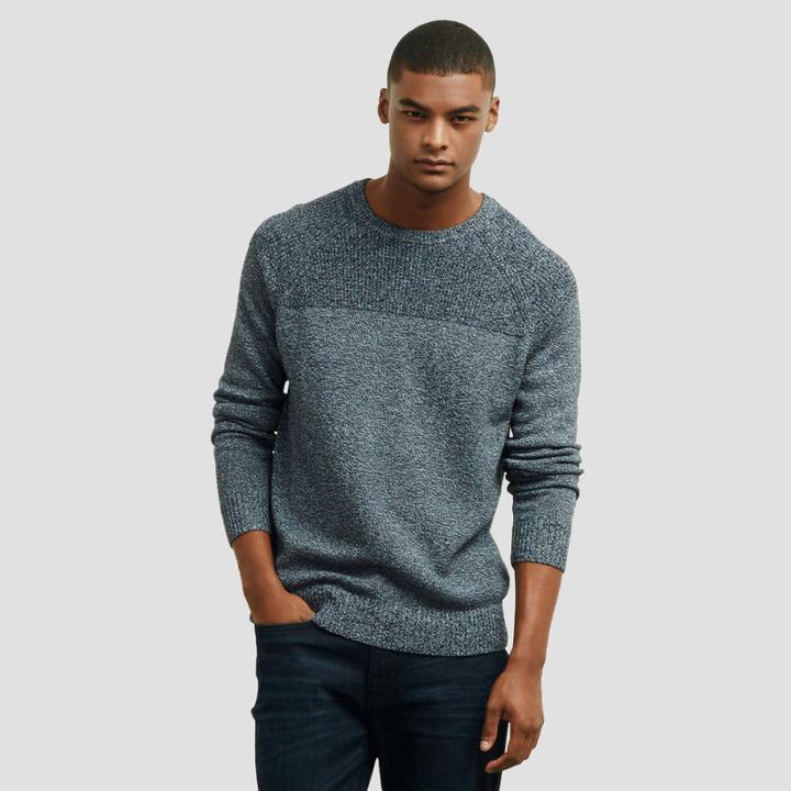 Reaction Kenneth Cole Marled Crewneck Sweater - Indigo