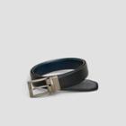 Kenneth Cole New York Faux Leather Reversible Belt - Black/navy