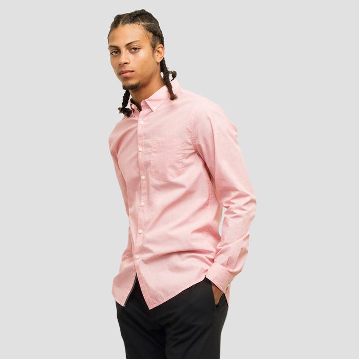 Kenneth Cole New York Long-sleeve Contrast Button-down Shirt - Aqua