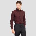 Reaction Kenneth Cole Long-sleeve Combo Check Shirt - Maroon