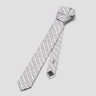 Kenneth Cole New York Argento Check Tie - Black