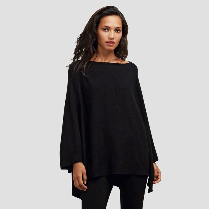 Kenneth Cole New York Poncho Sweater - Black
