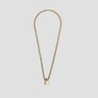 Kenneth Cole The Giving Keys Silver 'courage' Rebel Lock Necklace - Gold