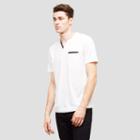 Reaction Kenneth Cole Short-sleeve Henley With Faux-leather Trim - White
