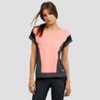 Reaction Kenneth Cole Curve Block Tee Shirt - Brght Salmon