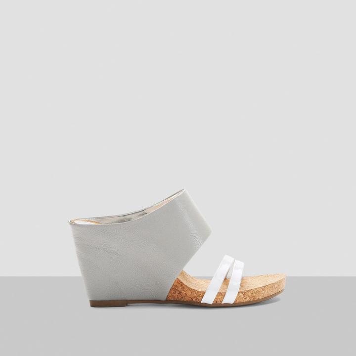 Reaction Kenneth Cole Lead Me Slide-on Wedge - White/cloud