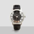 Kenneth Cole New York Transparent Watch With Croco-leather Strap - Neutral