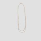 Kenneth Cole New York Bar Accented Long Layer Necklace - Shiny Gold