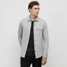 Reaction Kenneth Cole Quilted Shirt Jacket - Heather Grey