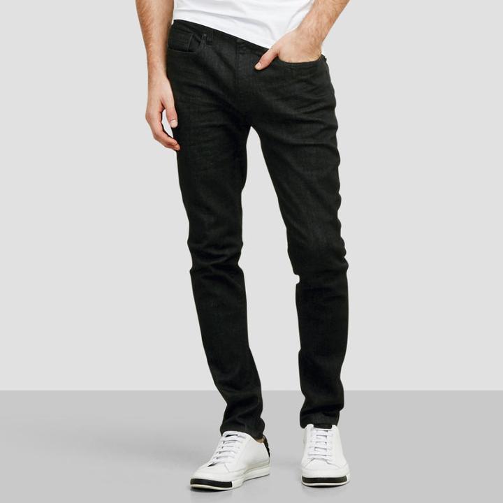 Kenneth Cole New York Skinny-fit Black Stretch Jeans - Black