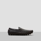 Kenneth Cole New York On The Hour Leather Perforated Loafer - Black