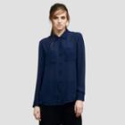 Kenneth Cole Black Label Silk Button Front Shirt - Deepmarine