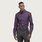 Kenneth Cole New York Long-sleeve Iridescent Shirt - Pale Plum Cb