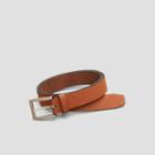 Kenneth Cole New York Patch Detail Leather Belt - Brown
