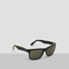 Kenneth Cole New York Matte Black Sunglasses - Mblack/grn