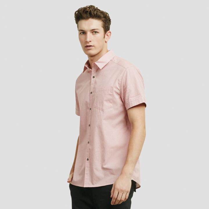 Reaction Kenneth Cole Short-sleeve Printed Button-front Shirt - White