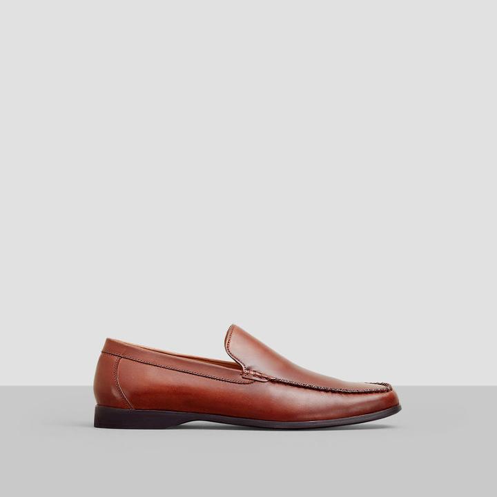 Reaction Kenneth Cole Word Is Out Leather Loafer - Brown