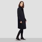 Kenneth Cole Black Label Blended Cashmere Coat - Black