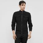 Kenneth Cole New York Marled Sweater Jacket - Black