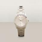 Kenneth Cole New York Silvertone Diamond And Pink Accent Link Watch - Neutral