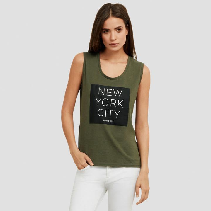 Kenneth Cole New York Nyc Muscle Tee - Caper